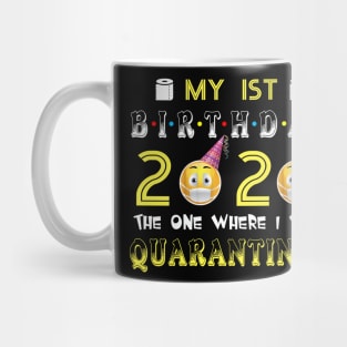 my 2nd Birthday 2020 The One Where I Was Quarantined Funnymy 1st Birthday 2020 The One Where I Was Quarantined Funny Toilet Paper Toilet Paper Mug